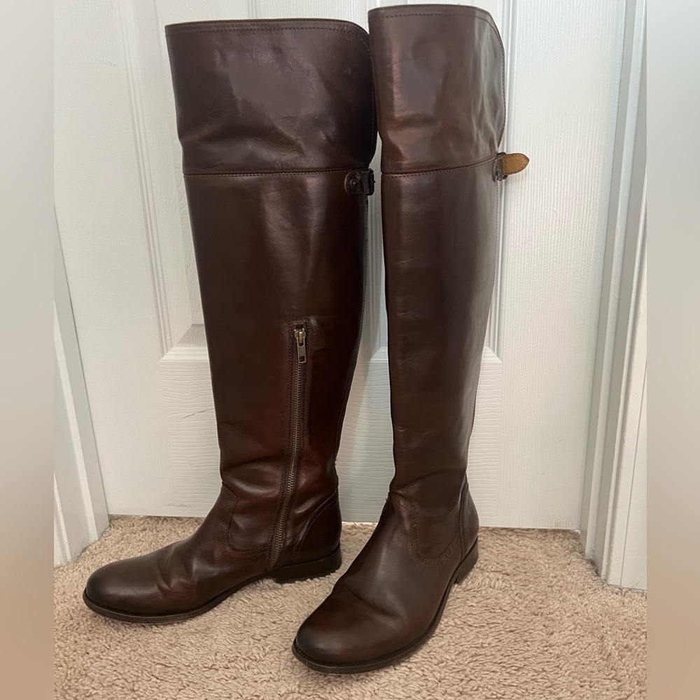 Over the knee Melissa Frye boots.